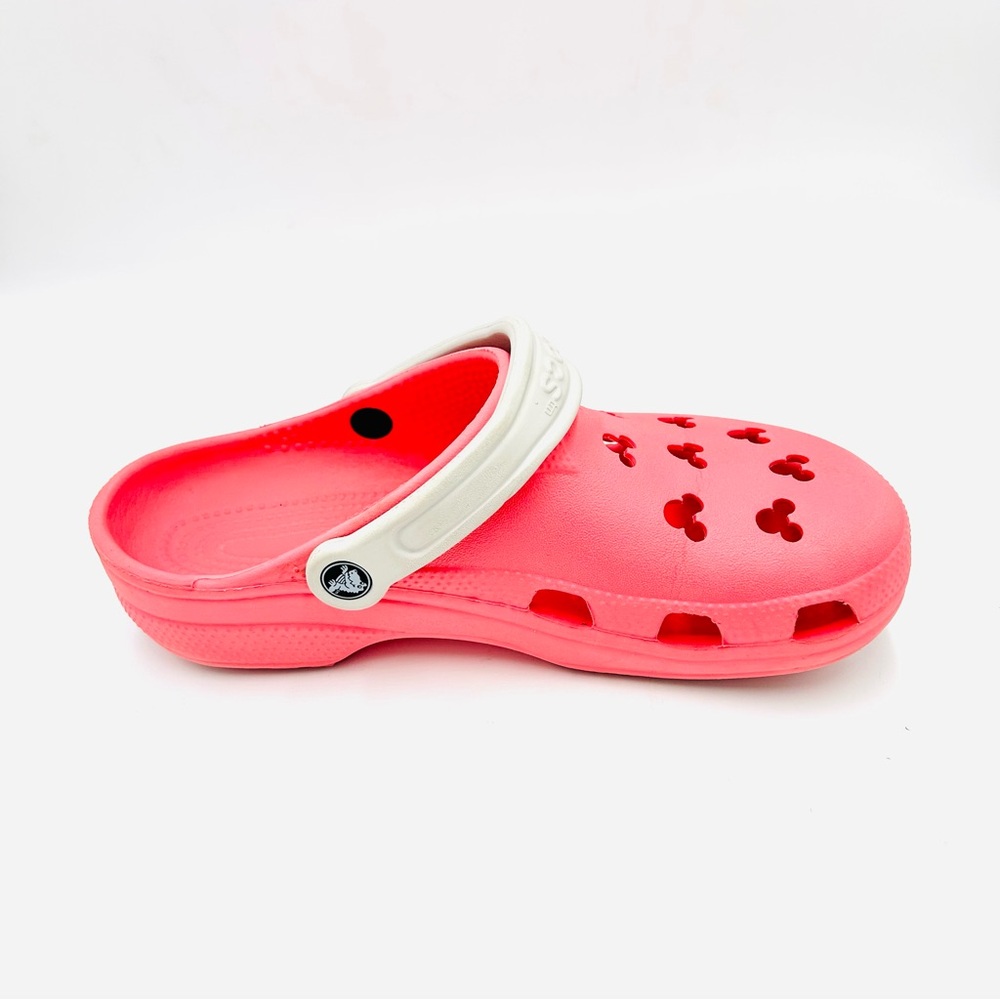 Crocs X Disney Classic Clogs Pink with Mickey Mouse Cutouts Women Size 10 - Picture 6 of 11